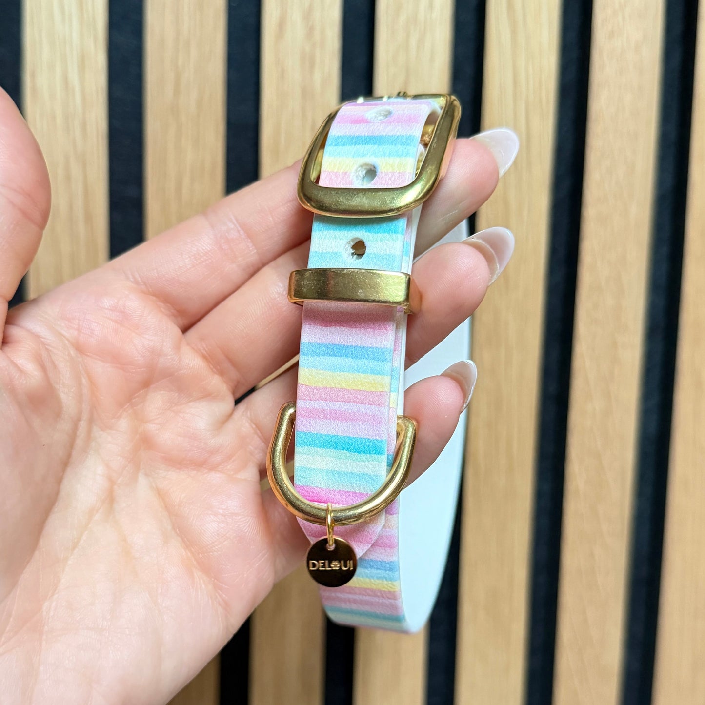Halsband 'Classic' Pastell Stripes | HU 30-36cm