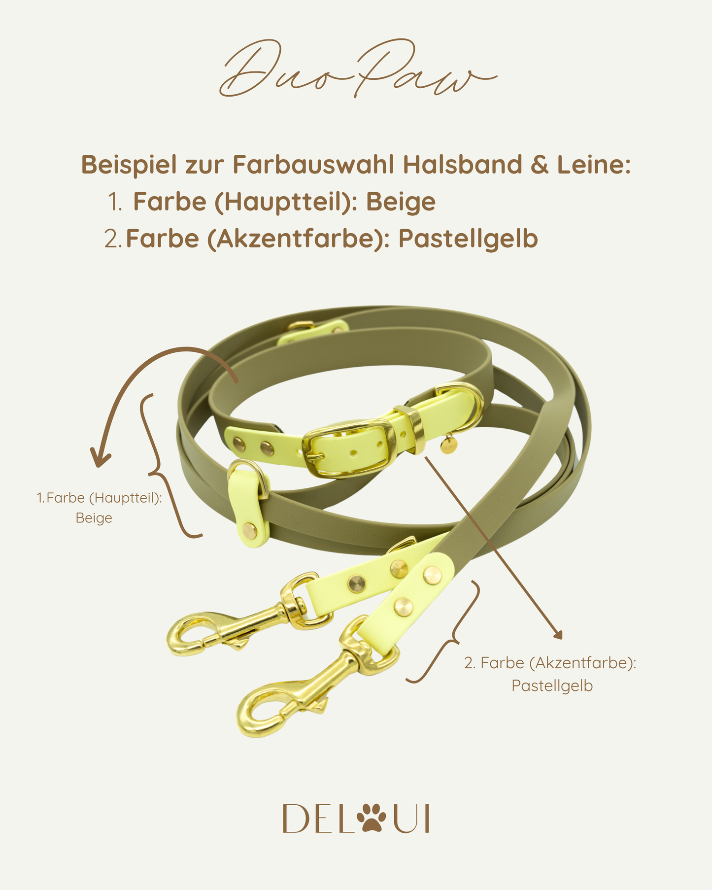 BIOTHANE® HALSBAND 'DUOPAW' | DESIGN YOUR OWN