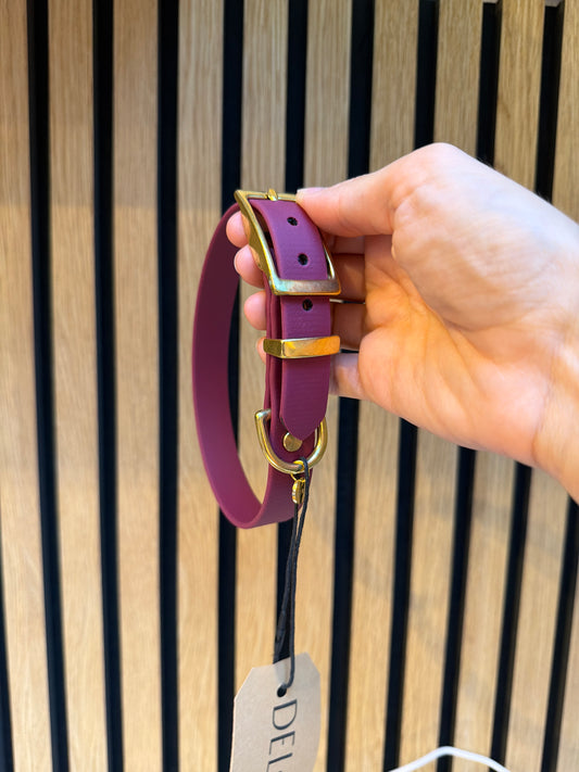 Halsband 'Classic' Weinrot | HU 32-38cm
