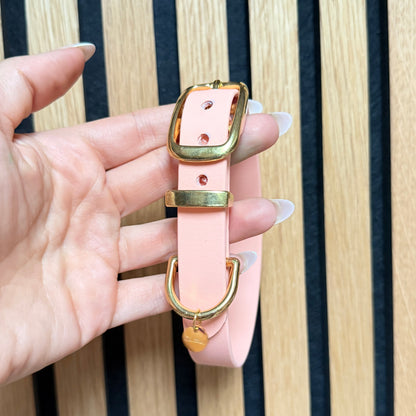 Halsband 'Classic' Pastellpeach | HU 30-36cm | B-Ware