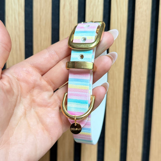 Halsband 'Classic' Pastell Stripes | HU 30-36cm