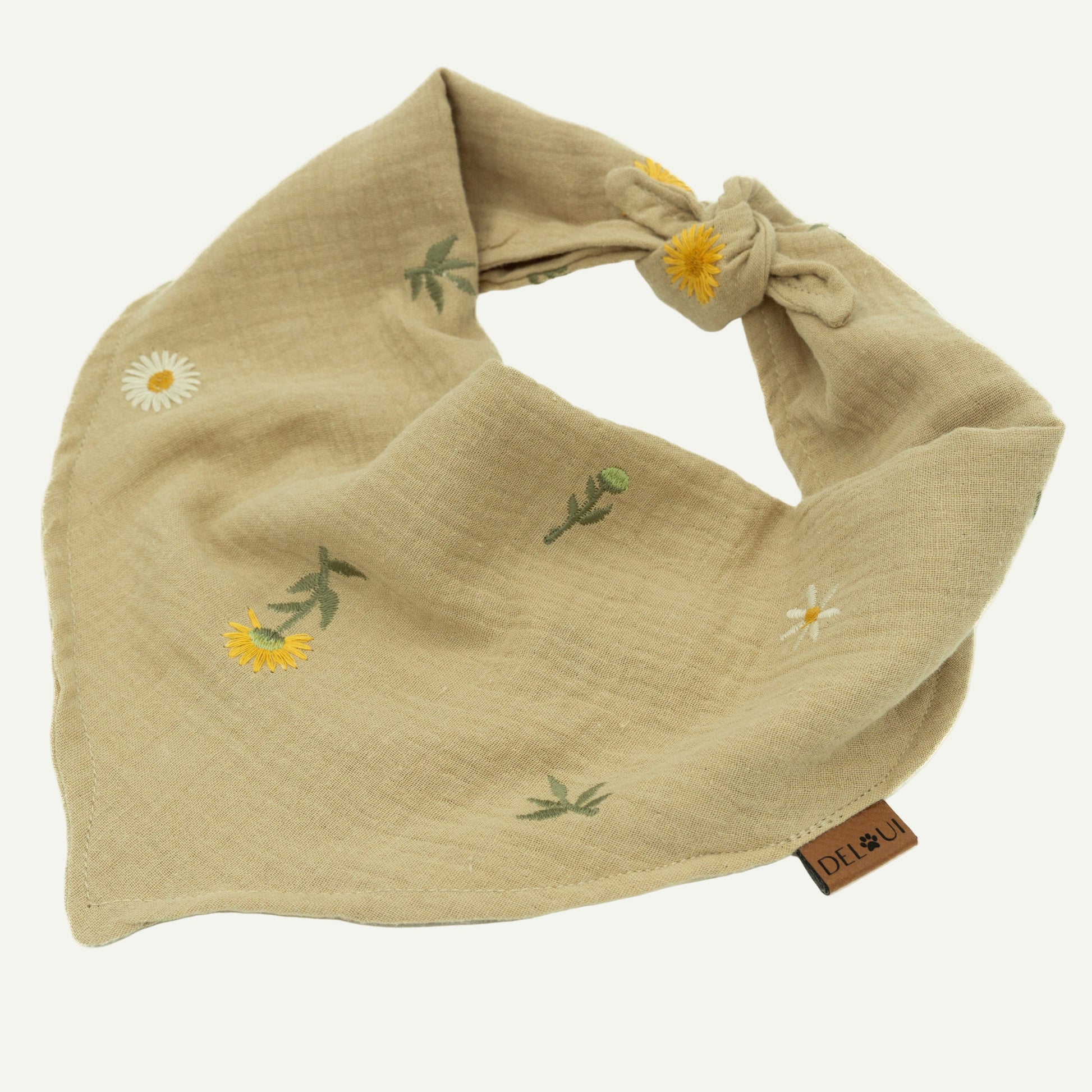 Hundehalstuch Musselin Wildblumen