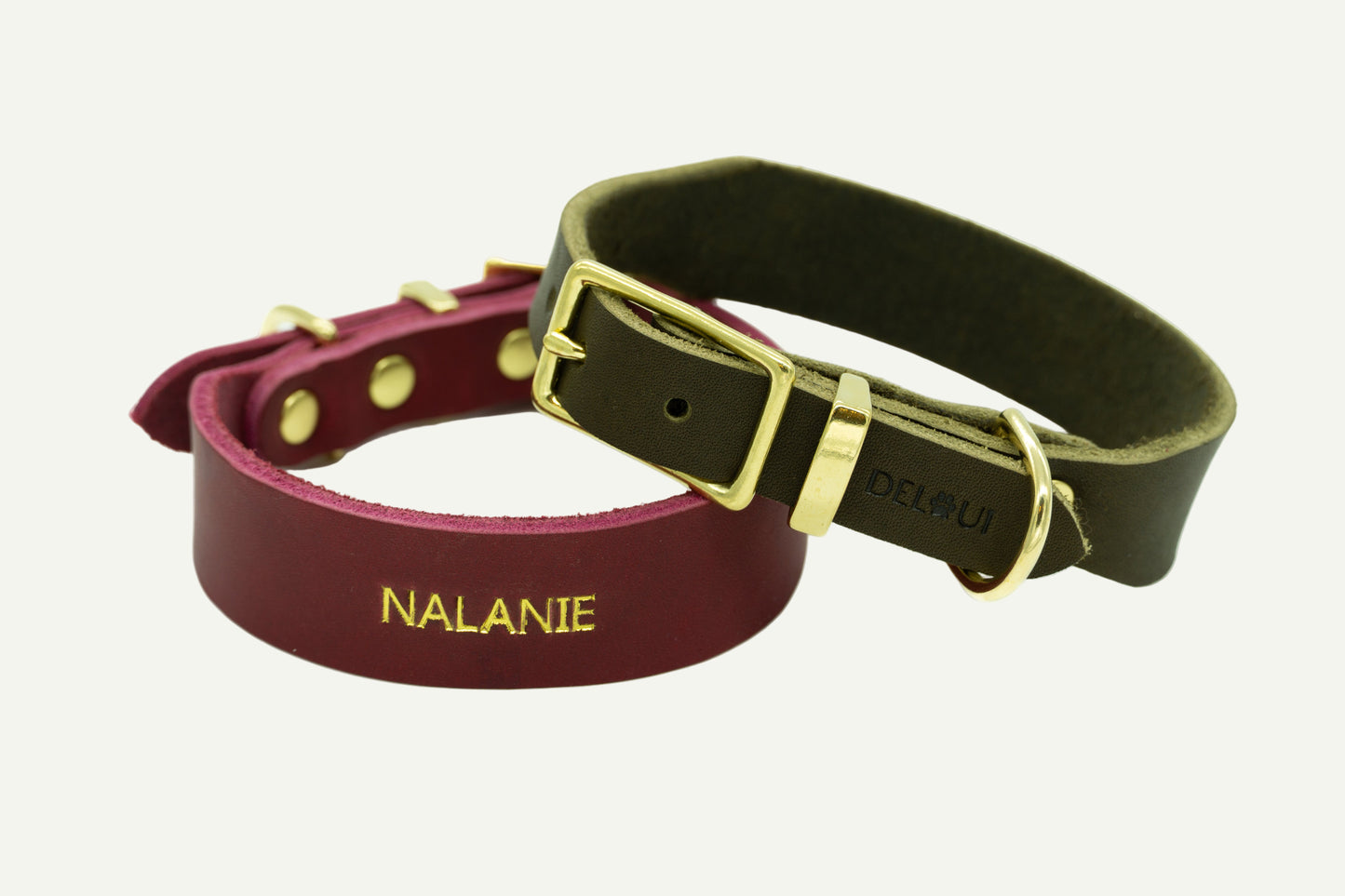 FETTLEDERHALSBAND 'CLASSIC' | PERSONALISIERBAR MIT NAME