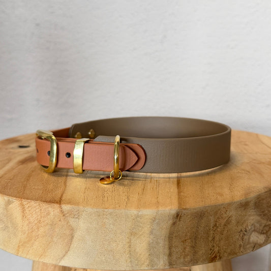 Halsband 'Duopaw' Hellbraun & Cognac | HU 40-46cm
