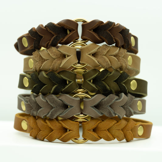 GEFLOCHTENES FETTLEDERHALSBAND
