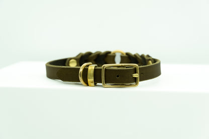 GEFLOCHTENES FETTLEDERHALSBAND