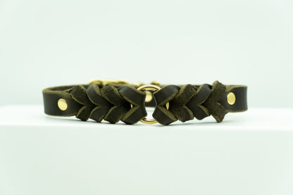 GEFLOCHTENES FETTLEDERHALSBAND