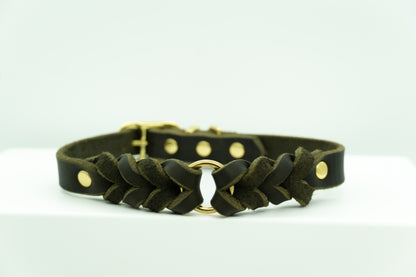 GEFLOCHTENES FETTLEDERHALSBAND