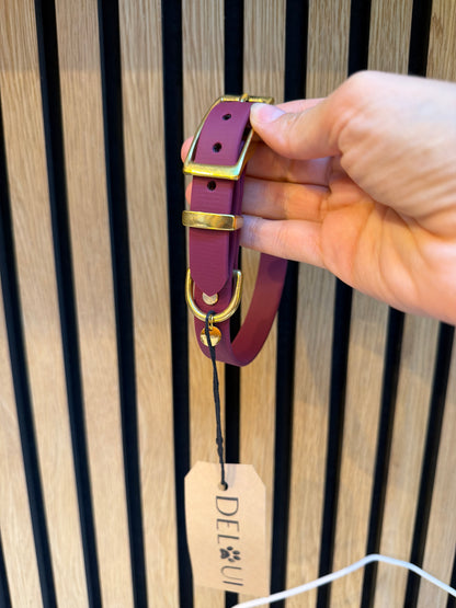Halsband 'Classic' Weinrot | HU 32-38cm