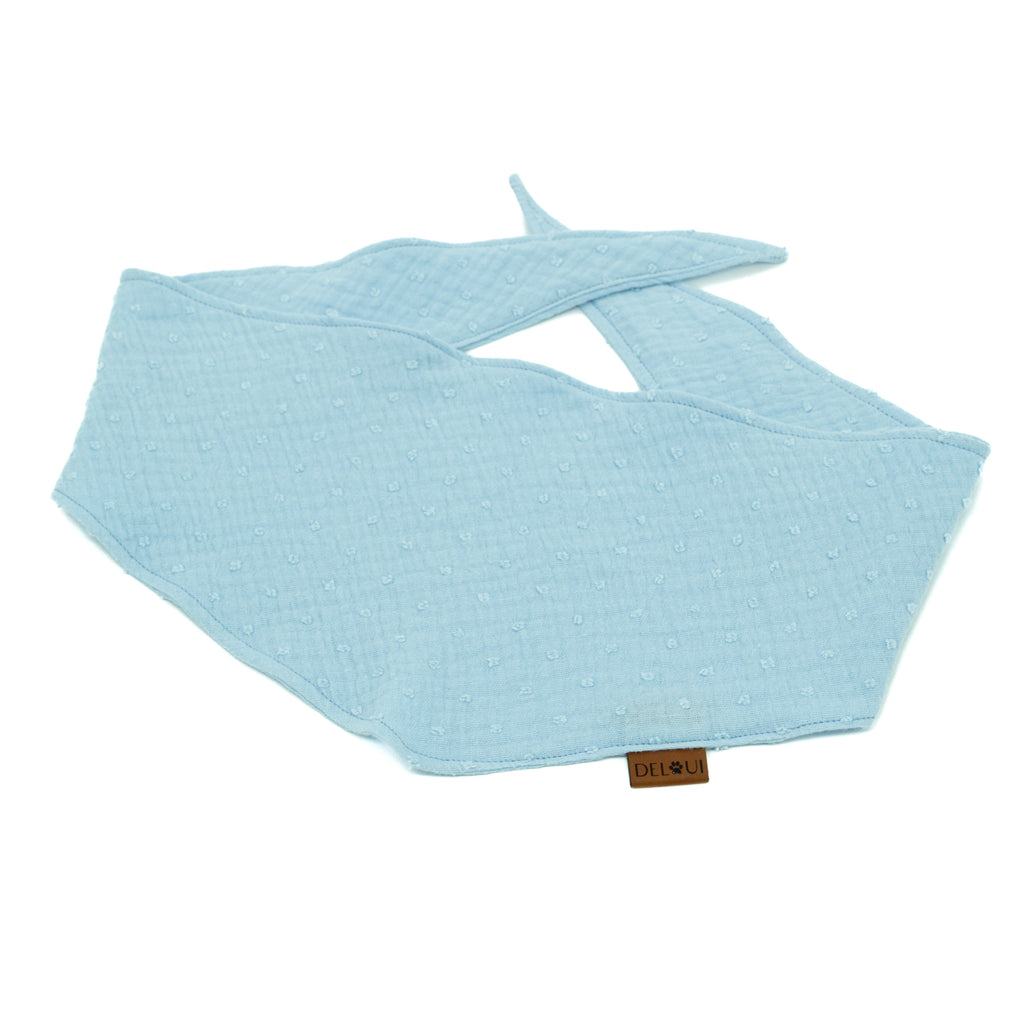 HUNDEHALSTUCH 'DOTS' - PASTELLBLAU