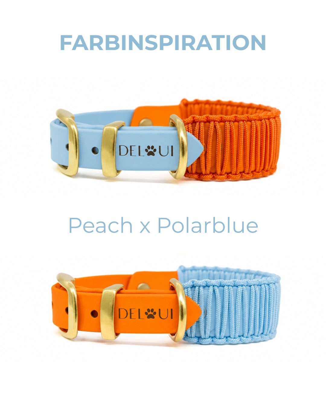 BIOTHANE x PARACORD HALSBAND 'TWIN CORD'