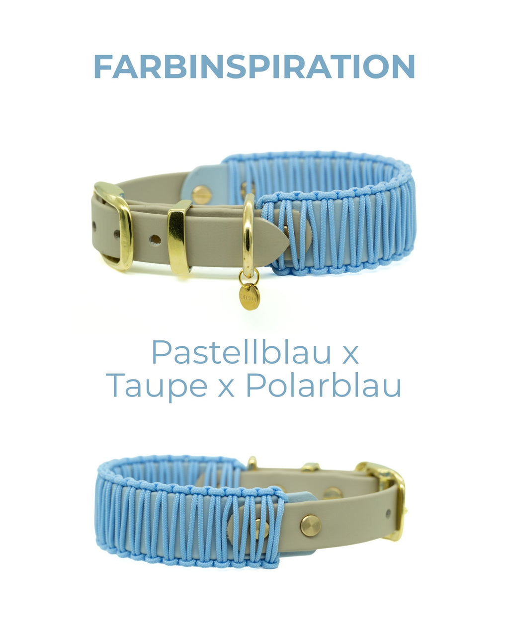BIOTHANE x PARACORD HALSBAND 'TWIN CORD'