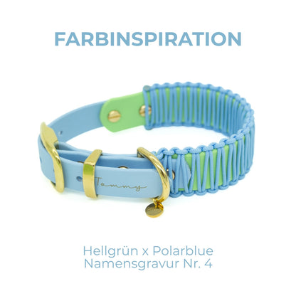 BIOTHANE x PARACORD HALSBAND 'TWIN CORD'
