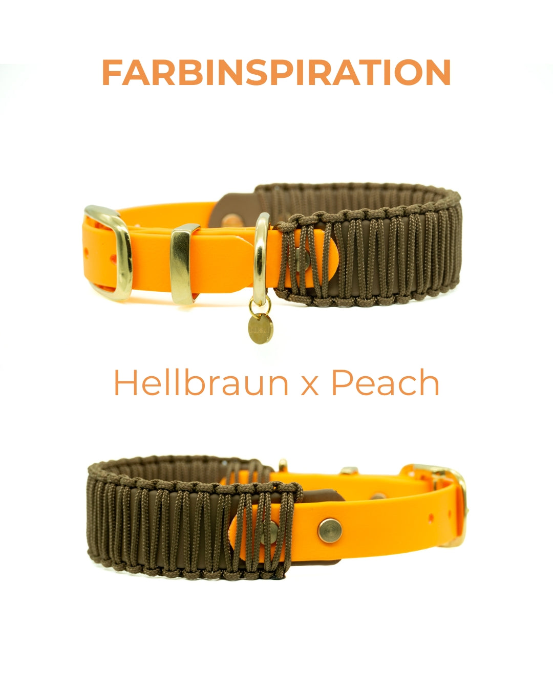 BIOTHANE x PARACORD HALSBAND 'TWIN CORD'