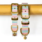BIOTHANE® HALSBAND 'PASTELL STRIPES' | SPRING COLLECTION