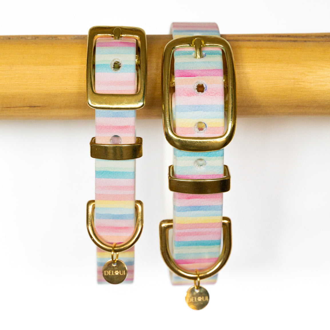 BIOTHANE® HALSBAND 'PASTELL STRIPES' | SPRING COLLECTION