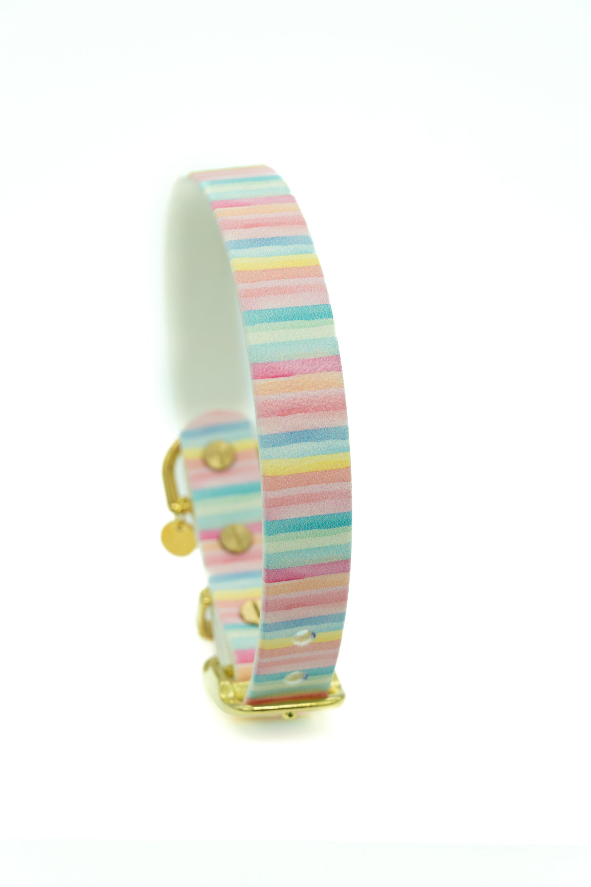 Halsband 'Stripes' | HU 36-42cm | Beschläge Gold oder Silber