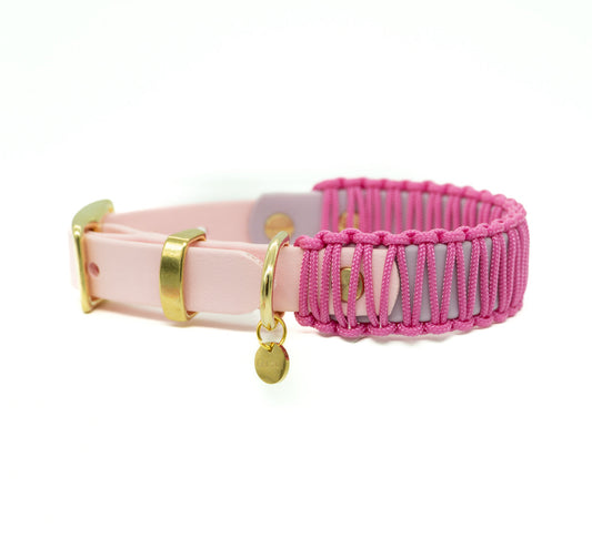 BIOTHANE x PARACORD HALSBAND 'PINK LAVENDER‘