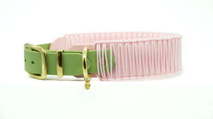 BIOTHANE x PARACORD HALSBAND 'STRAWBERRY MATCHA'