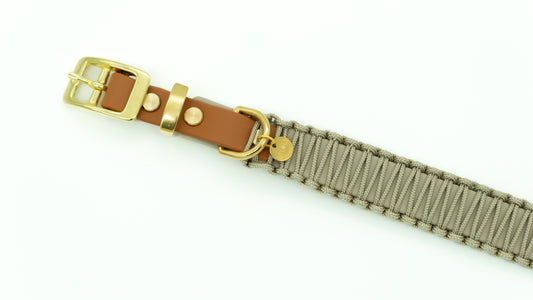 BIOTHANE x PARACORD HALSBAND 'FALLOW'