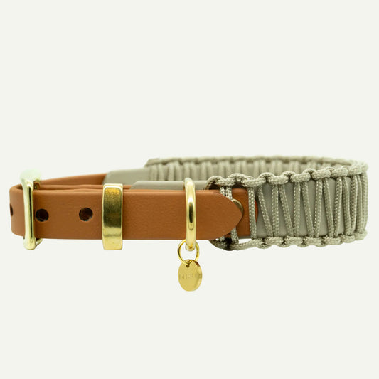 BIOTHANE x PARACORD HALSBAND 'FALLOW'