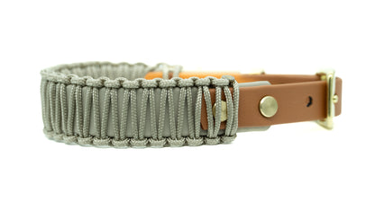 BIOTHANE x PARACORD HALSBAND 'AMBER STONE'