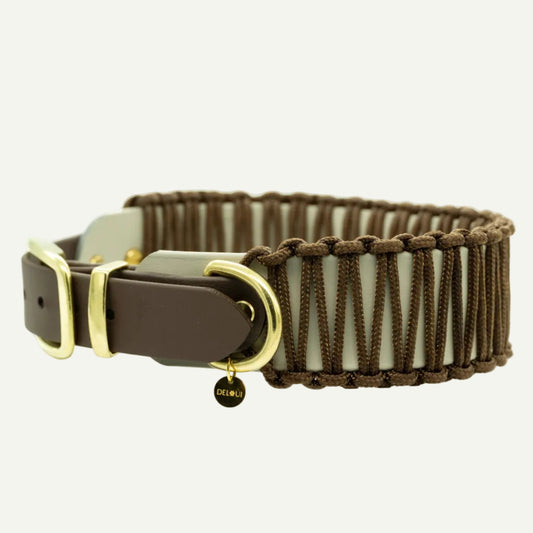 BIOTHANE x PARACORD HALSBAND 'TWIN CORD' | DESIGN YOUR OWN